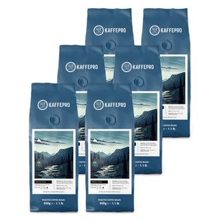 Kaffepro Nordic Dawn - Kaffepakke: 6 x 500g Kaffebønner