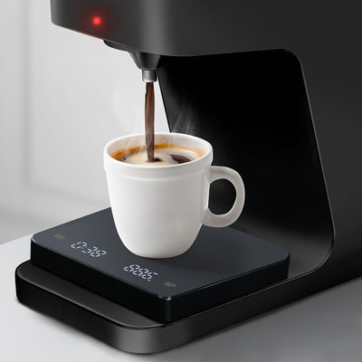 Sopresta Barista Precision Micro Kaffe/Espresso vægt - SCS-003 under kaffemaskine med kop på