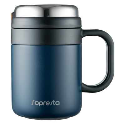 Sopresta Premium Kaffe & Te Termokop til rejse i blå
