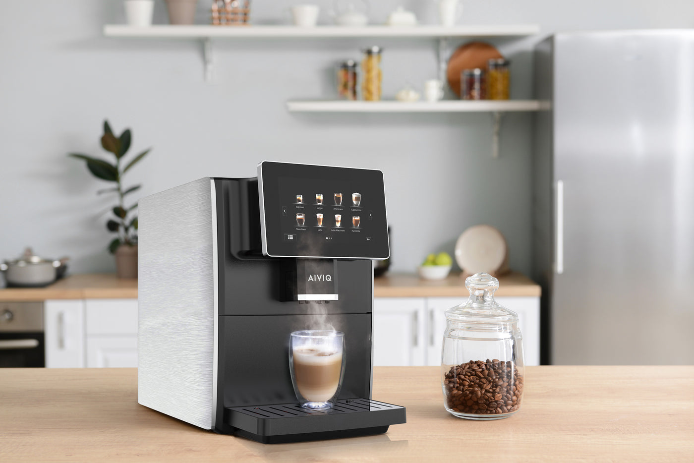 Monograph Maladroit forvirring AIVIQ Intelligent Automatisk Espresso Maskine - AEM-101S | Kaffepro –  Kaffepro.dk