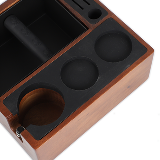 Sopresta Premium Tamperstation med Knockbox – Valnød