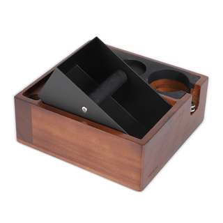 Sopresta Premium Tamperstation med Knockbox – Valnød