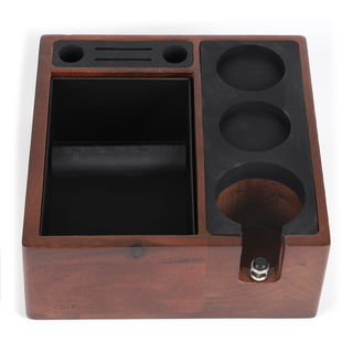 Sopresta Premium Tamperstation med Knockbox – Valnød