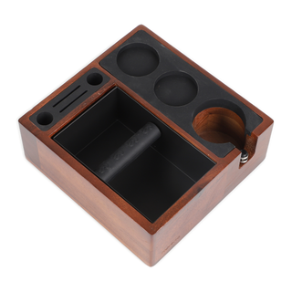 Sopresta Premium Tamperstation med Knockbox – Valnød