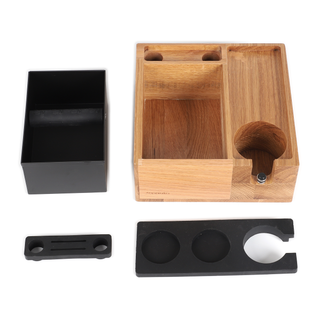 Sopresta Premium Tamperstation med Knockbox – Eg