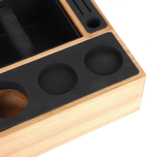 Sopresta Premium Tamperstation med Knockbox – Eg