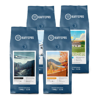 Kaffepro Signature Smagspakke - 4x1kg