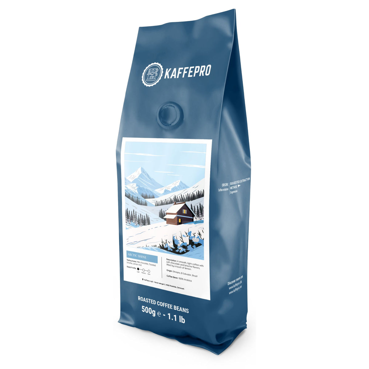 Kaffepro Arctic Shine - Kaffepakke: 12 x 500g Kaffebønner