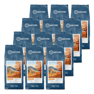 Kaffepro Golden Harvest - Kaffepakke: 12 x 1kg Kaffebønner