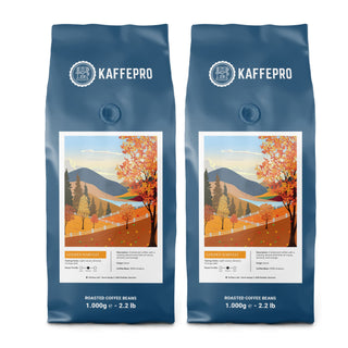 Kaffepro Golden Harvest - Kaffepakke: 2 x 1kg Kaffebønner