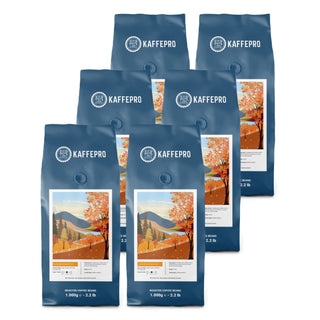 Kaffepro Golden Harvest - Kaffepakke: 6 x 1kg Kaffebønner