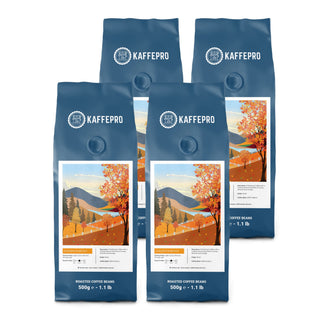 Kaffepro Golden Harvest - Kaffepakke: 4 x 500g Kaffebønner