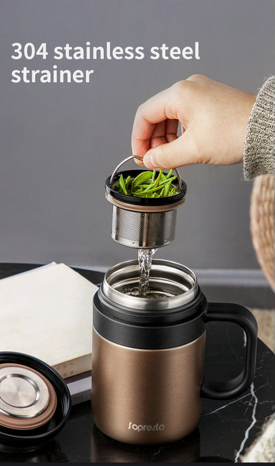 Sopresta Premium Kaffe & Te Termokop til rejse
