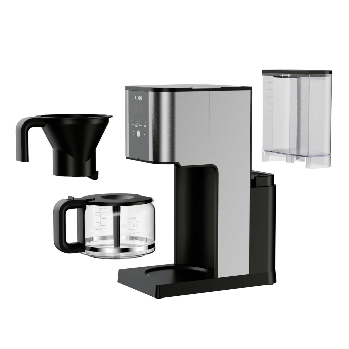 AIVIQ Grind 'N Brew Inspire - Automatisk Filter Kaffemaskine med Kværn - AGC-321