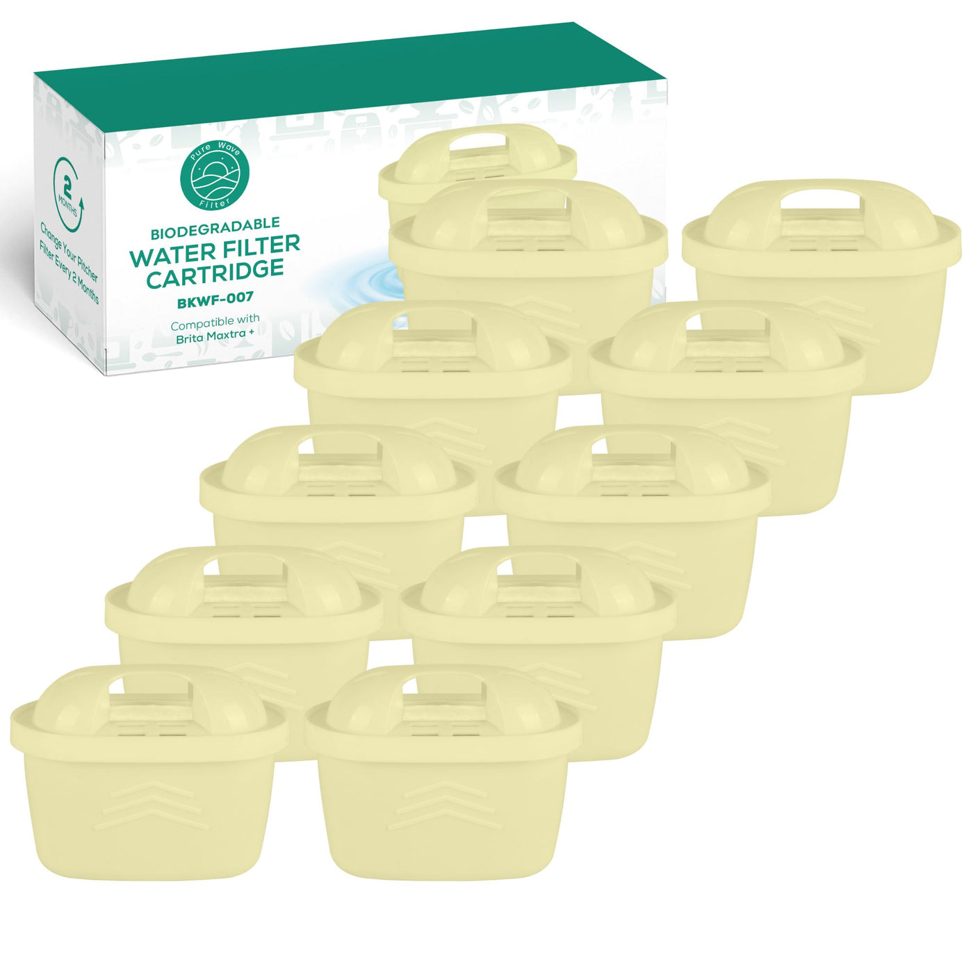 Bionedbrydeligt Vandfilter kompatibelt med Brita Maxtra+ Pure Wave BKWF-007