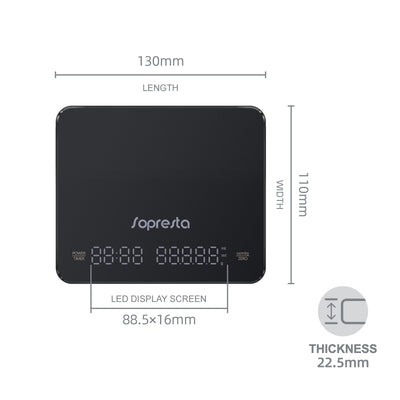 Sopresta Barista Precision Micro Kaffe/Espresso vægt - SCS-003