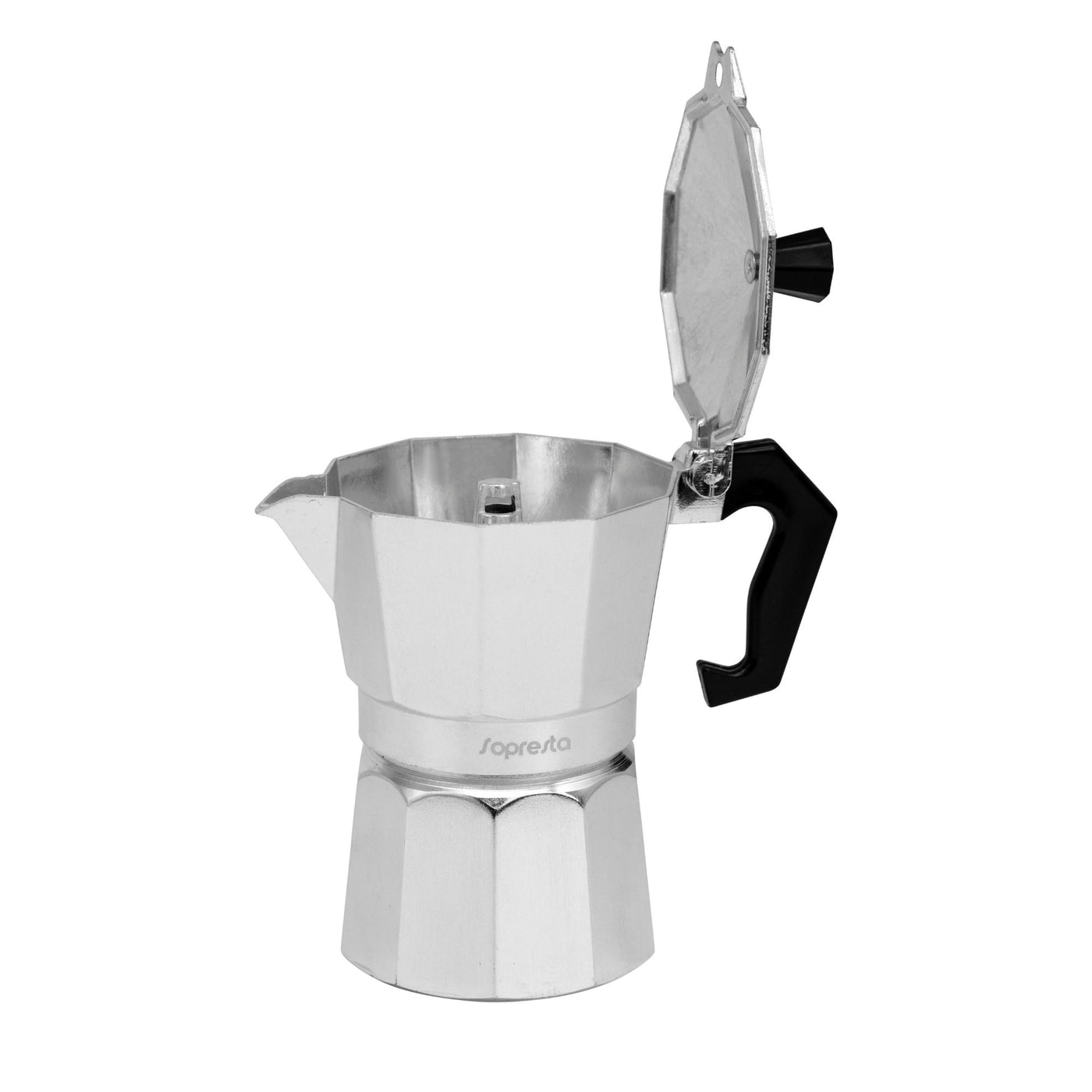 Sopresta Moka Pot Espresso kande i Aluminium