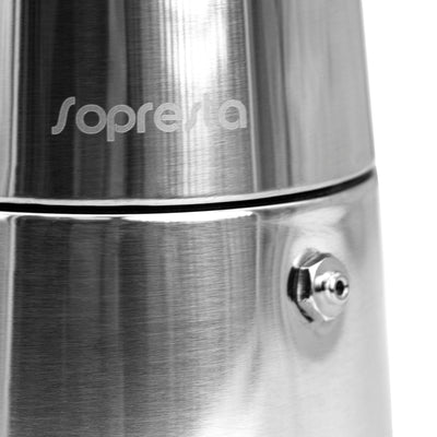 Sopresta Moka Pot Espresso kande i Stål