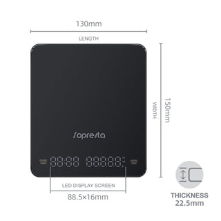 Sopresta Barista Precision Kaffe/espresso Vægt - Scs-002 - Kaffevægte