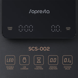 Sopresta Barista Precision Kaffe/espresso Vægt - Scs-002 - Kaffevægte