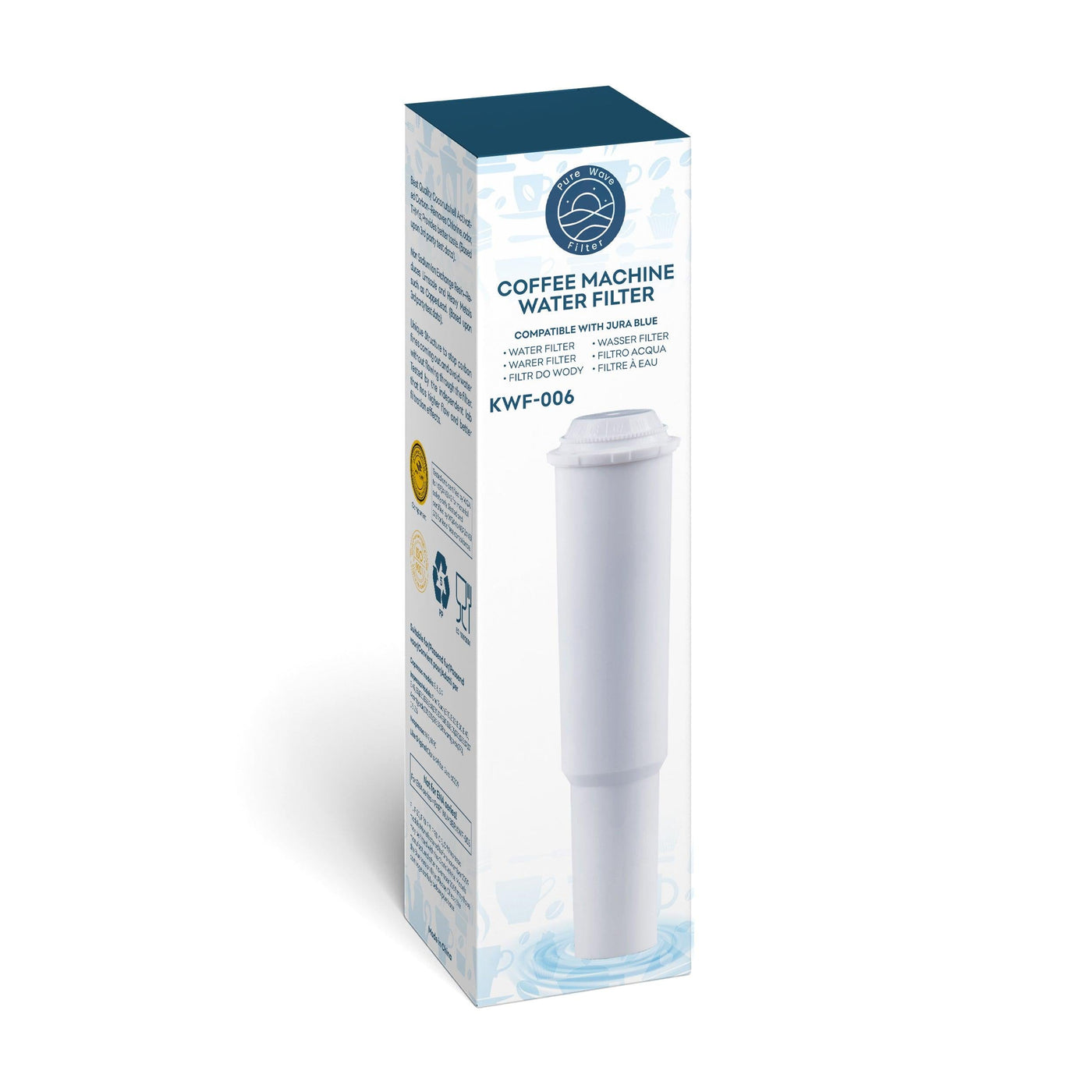 Vandfilter Kompatibelt Med Jura Claris White - Pure Wave Kwf-006 - Filters