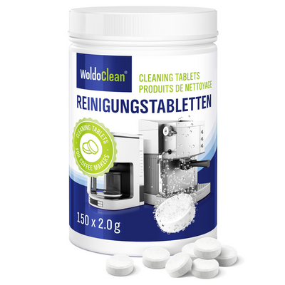 Woldoclean Kaffe Rengørings Tabs (40/150/260 Stk.) - 150 Stk. - Rengøringsmiddel