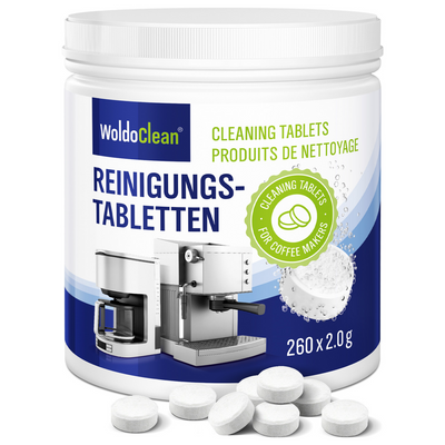 Woldoclean Kaffe Rengørings Tabs (40/150/260 Stk.) - 260 Stk. - Rengøringsmiddel